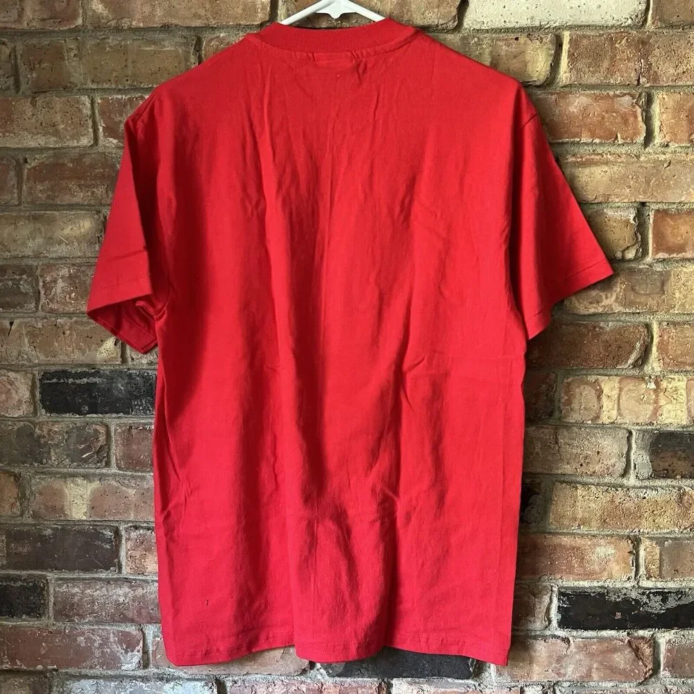 Vintage Coca Cola Shirt Medium Made in USA 90's Single Stitch Hanes Heavy Weight